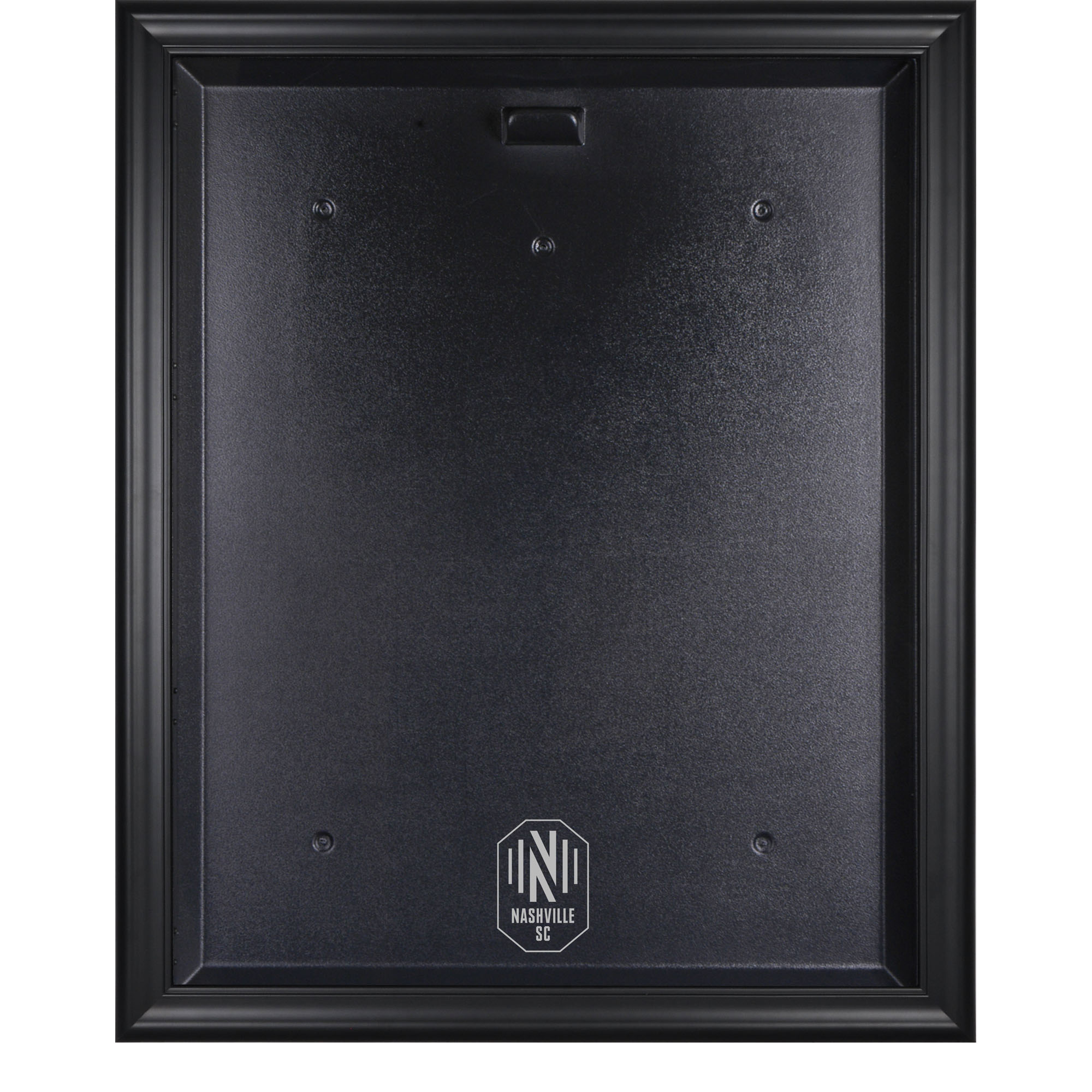 Nashville SC Black Framed Team Logo Jersey Display Case Nashville SC Black Framed Team Logo Jersey Display Case