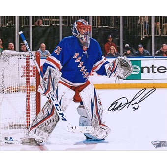 Igor Shesterkin New York Rangers Autographed 8" x 10" NHL Debut Photograph