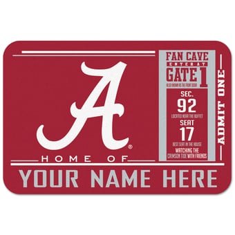WinCraft Alabama Crimson Tide 20'' x 30'' Personalized Floor Mat