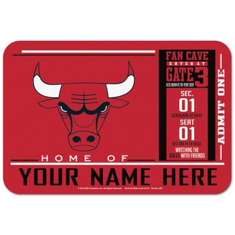 WinCraft Chicago Bulls 20'' x 30'' Personalized Floor Mat
