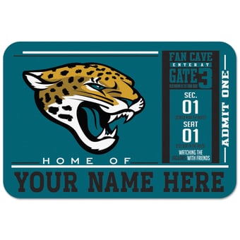 WinCraft Jacksonville Jaguars 20'' x 30'' Personalized Floor Mat