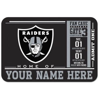 WinCraft Las Vegas Raiders 20'' x 30'' Personalized Floor Mat