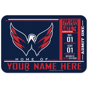 WinCraft Washington Capitals 20'' x 30'' Personalized Floor Mat