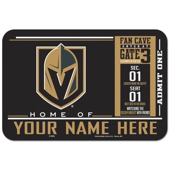 WinCraft Vegas Golden Knights 20'' x 30'' Personalized Floor Mat