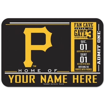 WinCraft Pittsburgh Pirates 20'' x 30'' Personalized Floor Mat