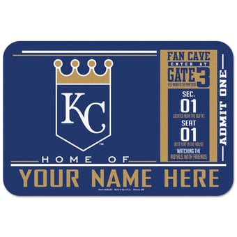 WinCraft Kansas City Royals 20'' x 30'' Personalized Floor Mat