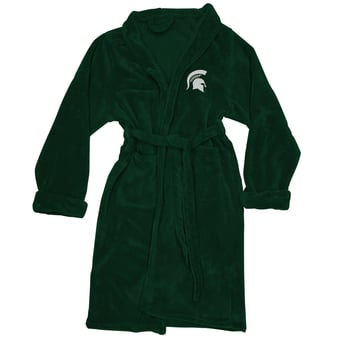 Men's The Northwest Group Green Michigan State Spartans Silk Touch Bath Robe