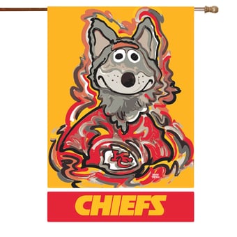 Kansas City Chiefs Justin Patten House Flag