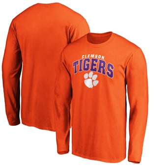 Men's Fanatics Orange Clemson Tigers Steady Long Sleeve T-Shirt