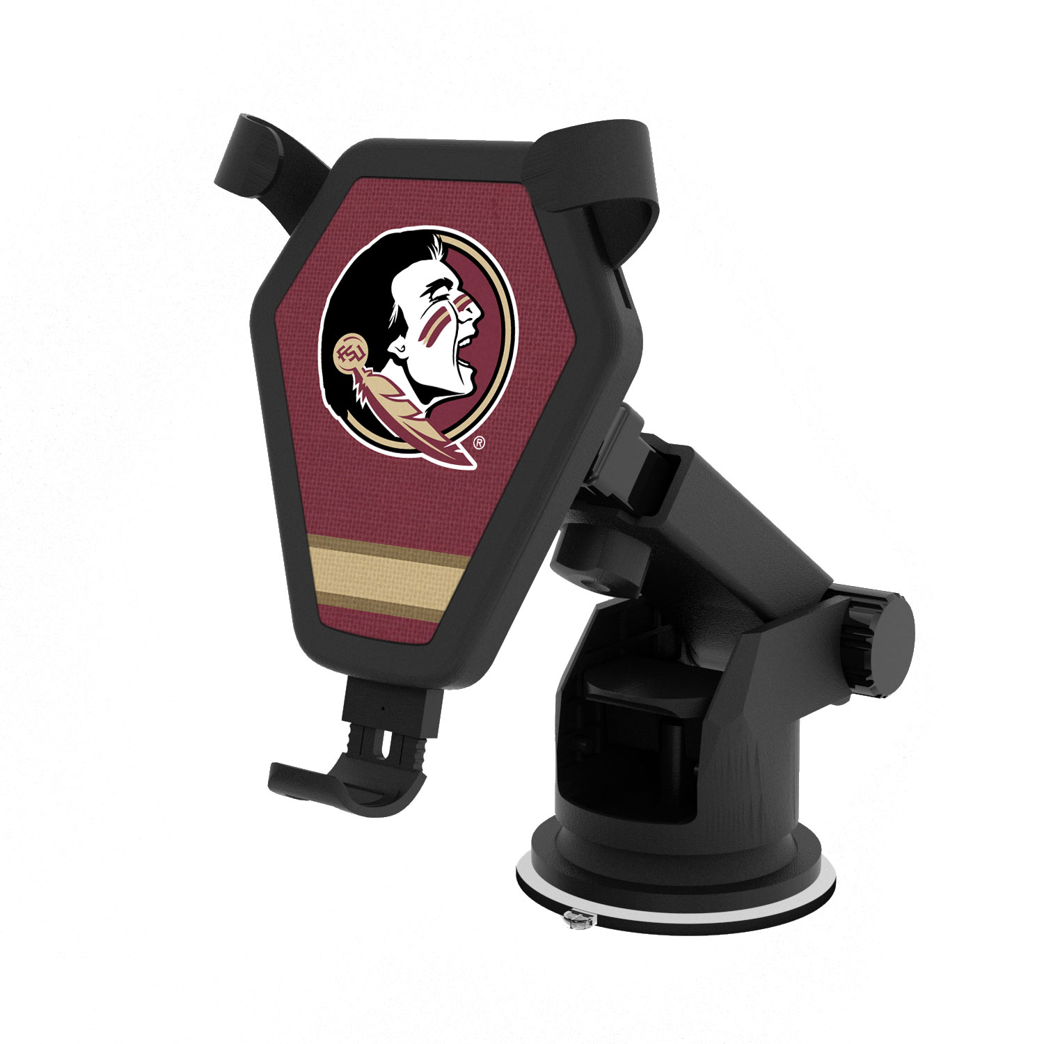 Florida State Seminoles Stripe Design Wireless Car Charger Florida State Seminoles Stripe Design Wireless Car Charger