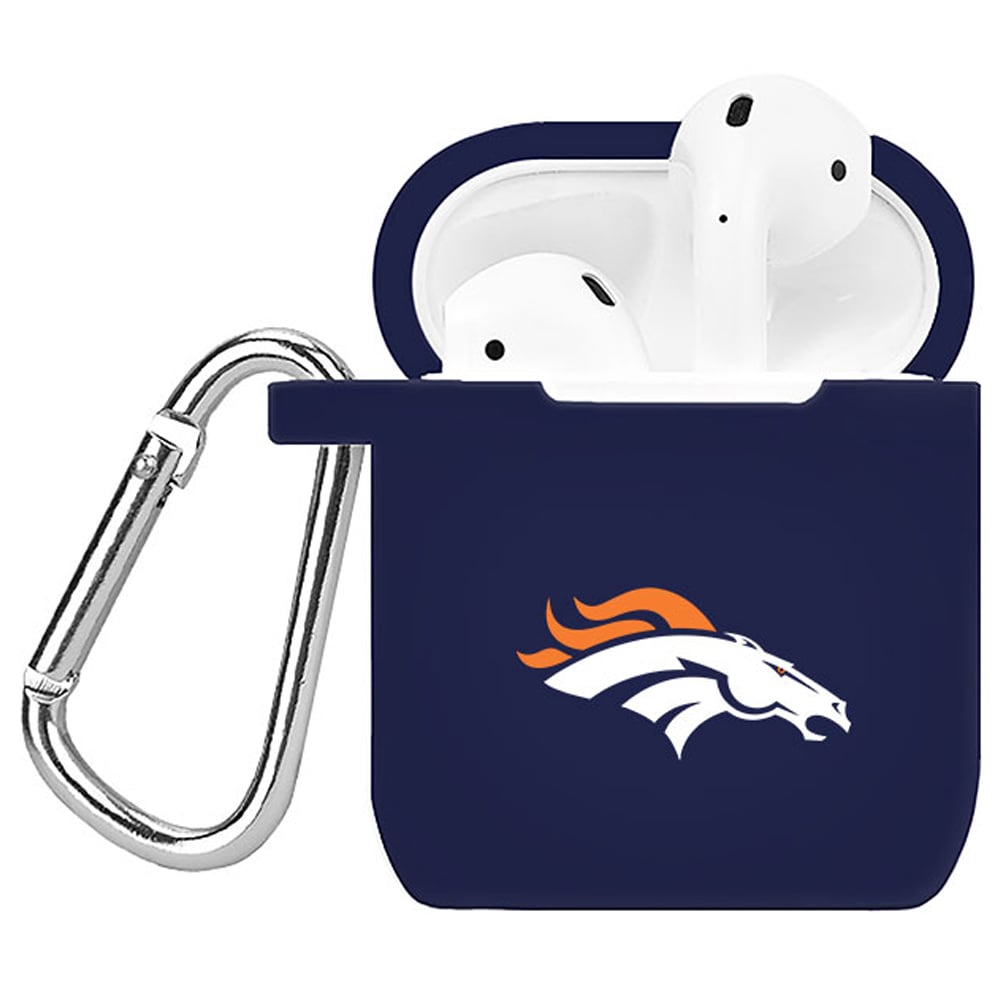 Navy Denver Broncos AirPods Case Cover Navy Denver Broncos AirPods Case Cover