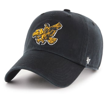 Unisex '47  Iowa Hawkeyes Black Vault Clean Up Adjustable Hat