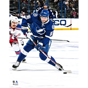 Nikita Kucherov Tampa Bay Lightning Unsigned NHL Debut Photograph