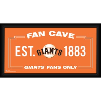 San Francisco Giants Framed 10" x 20" Fan Cave Collage