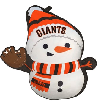 San Francisco Giants Holiday Snowman Plushlete Pillow