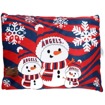 Los Angeles Angels 20'' x 26'' Holiday Snowman Bed Pillow