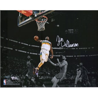 Zion Williamson New Orleans Pelicans Autographed 11" x 14" Spotlight Photograph
