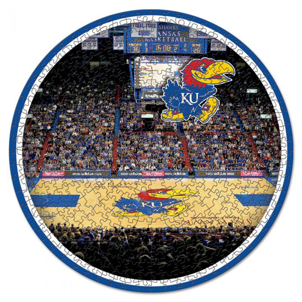 WinCraft Kansas Jayhawks Round 500-Piece Puzzle WinCraft Kansas Jayhawks Round 500-Piece Puzzle