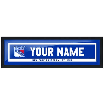 New York Rangers 6" x 22" Team Personalized Picture Frame