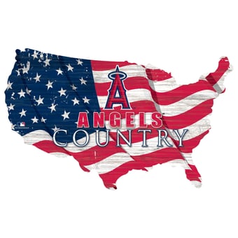 Los Angeles Angels USA Flag Cutout Sign