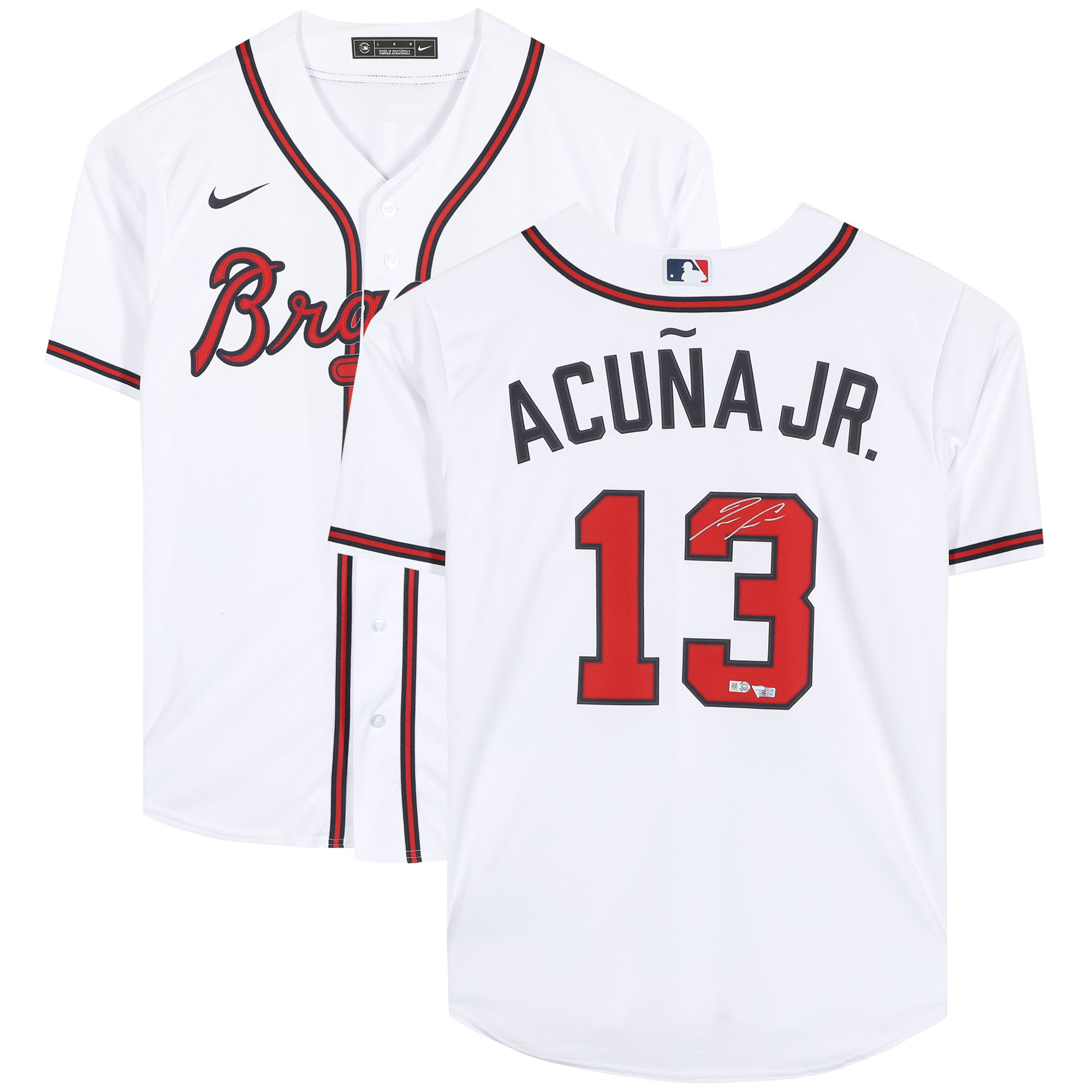 Ronald Acuna Jr. Atlanta Braves Autographed White Nike Authentic Jersey