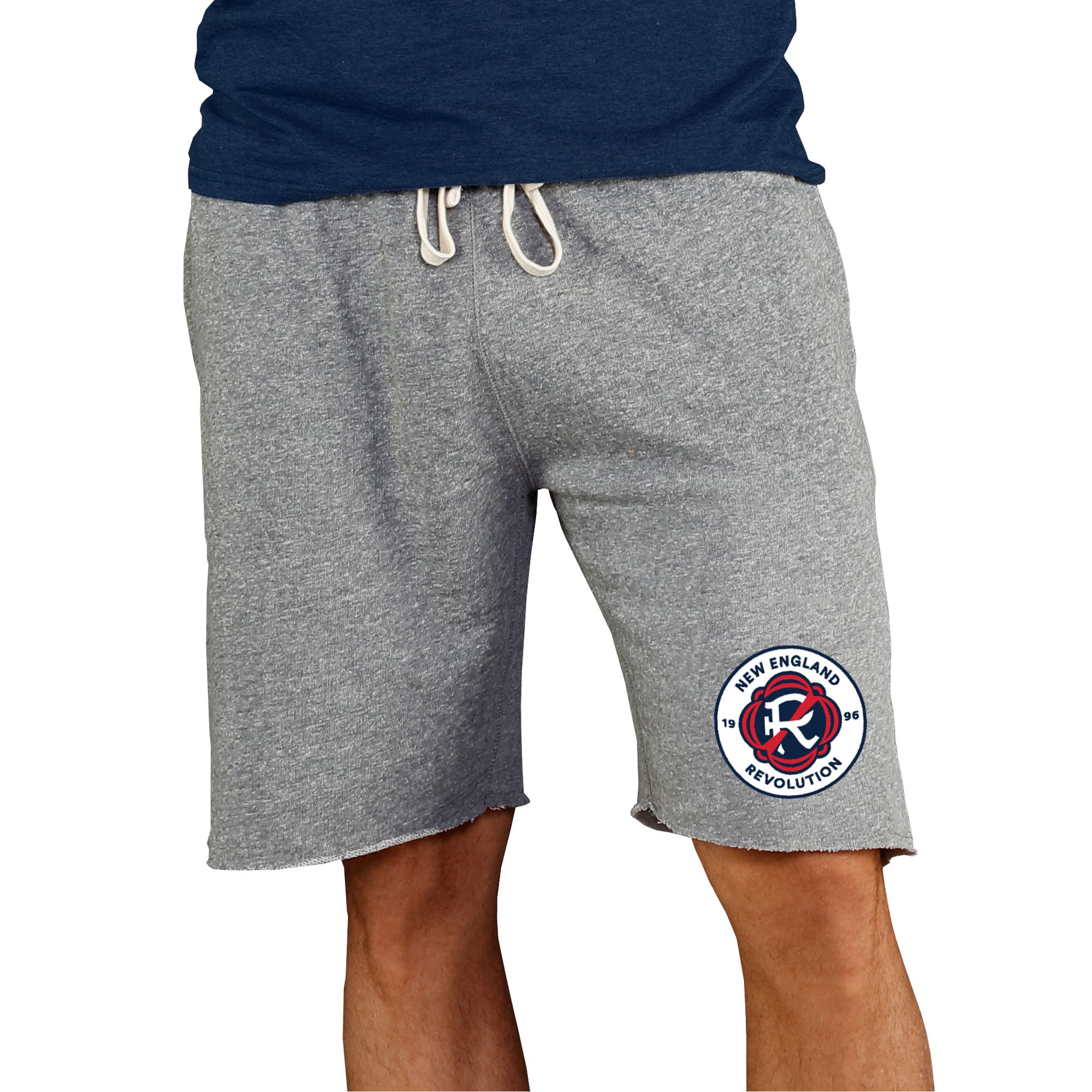 Men's Concepts Sport Gray New England Revolution Mainstream Terry Tri-Blend Shorts