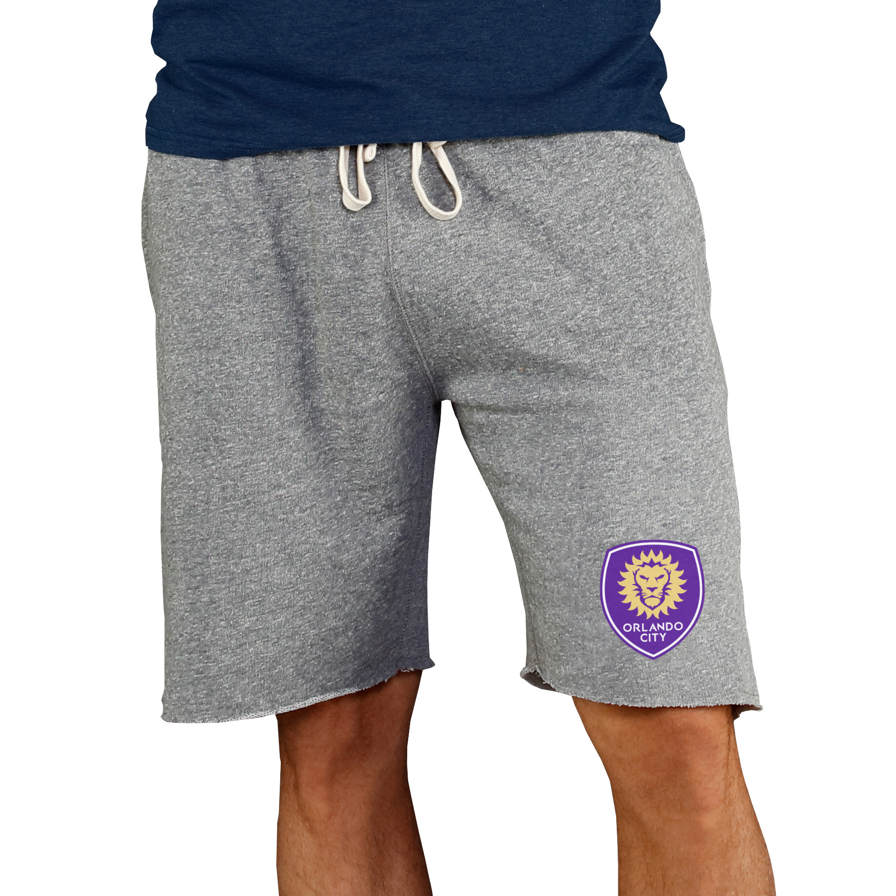 Men's Concepts Sport Gray Orlando City SC Mainstream Terry Tri-Blend Shorts
