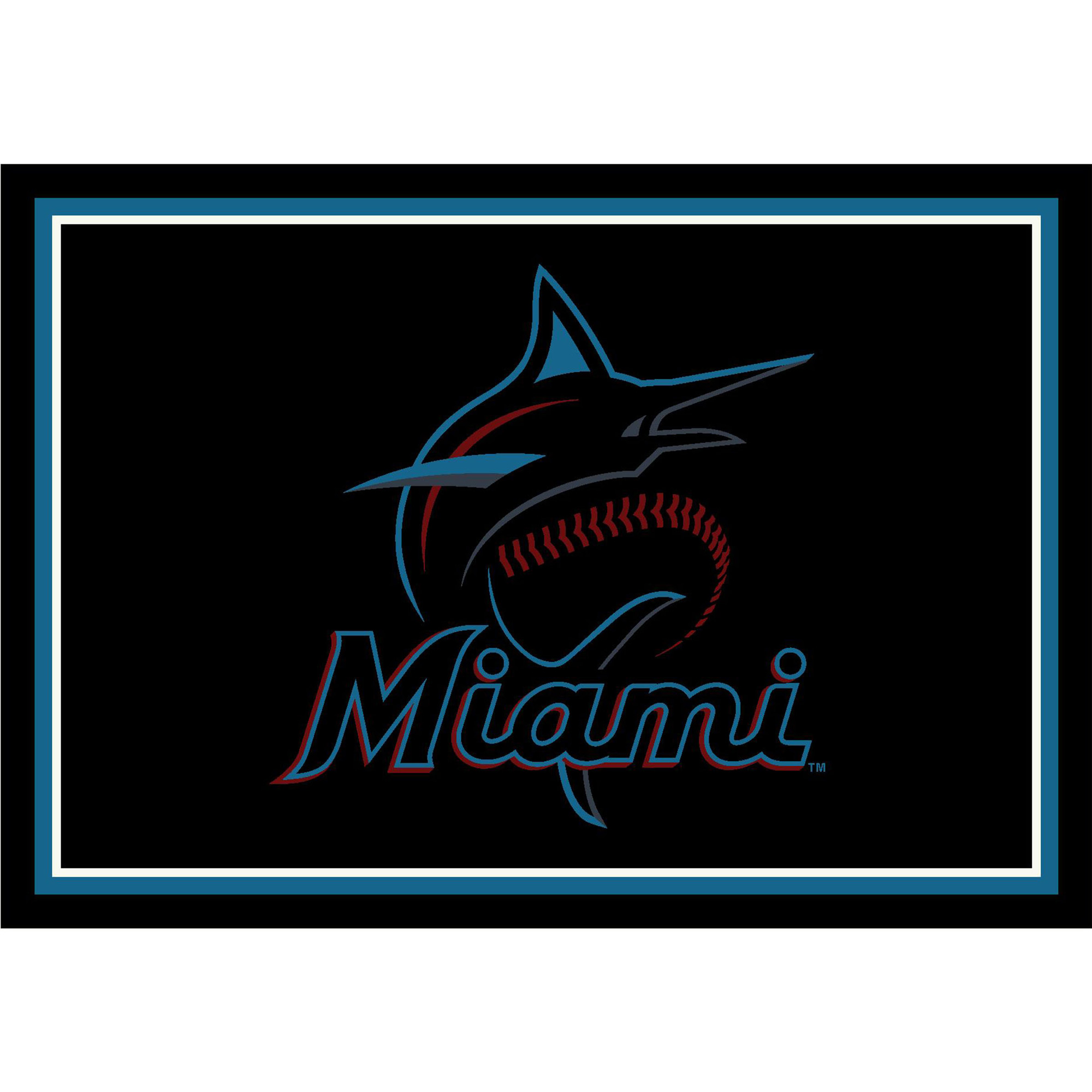 Imperial Miami Marlins 6' x 8' Spirit Rug