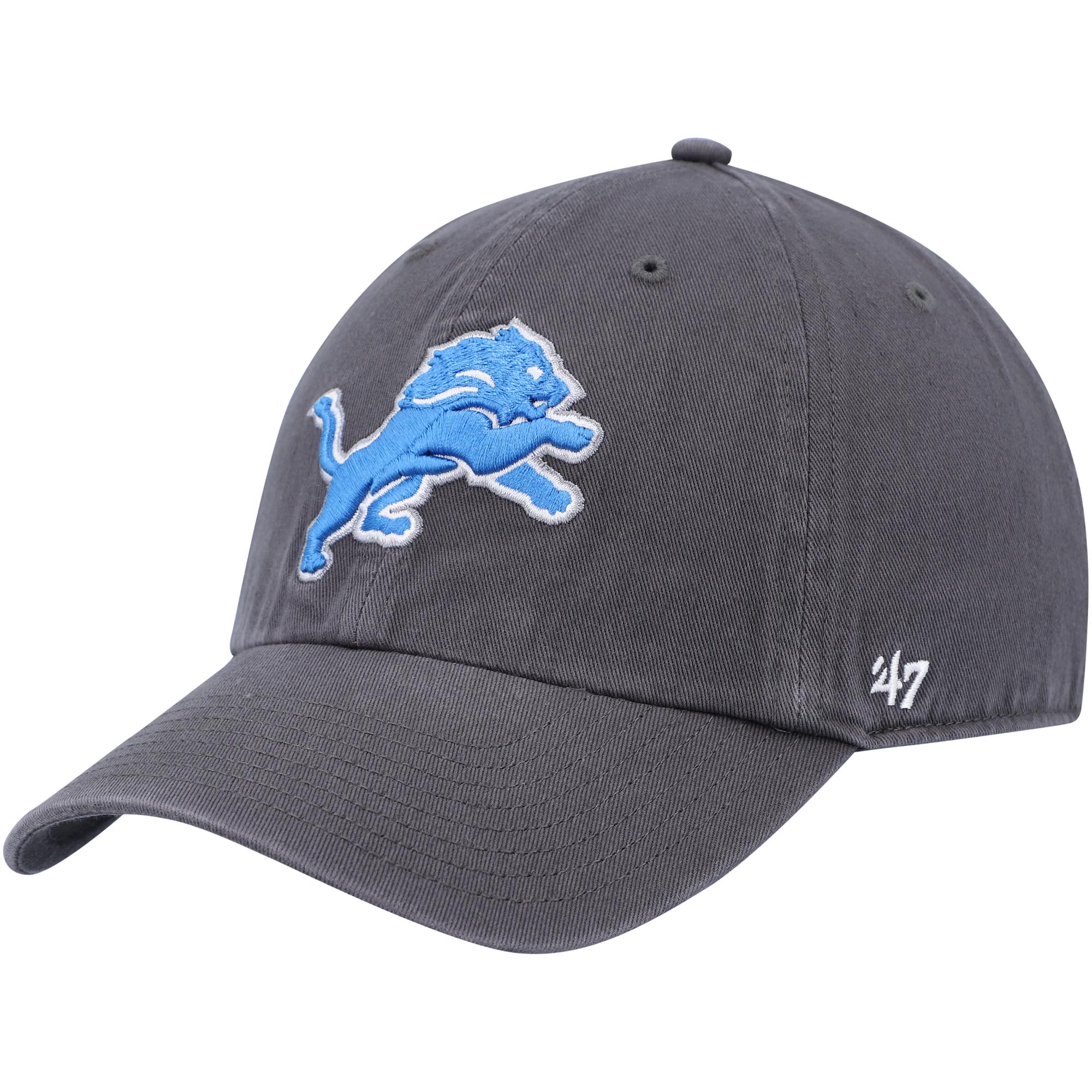 Men’s ’47 Charcoal Detroit Lions Secondary Clean Up Adjustable Hat Men’s ’47 Charcoal Detroit Lions Secondary Clean Up Adjustable Hat