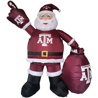 Texas A&M Aggies 7' Inflatable Santa
