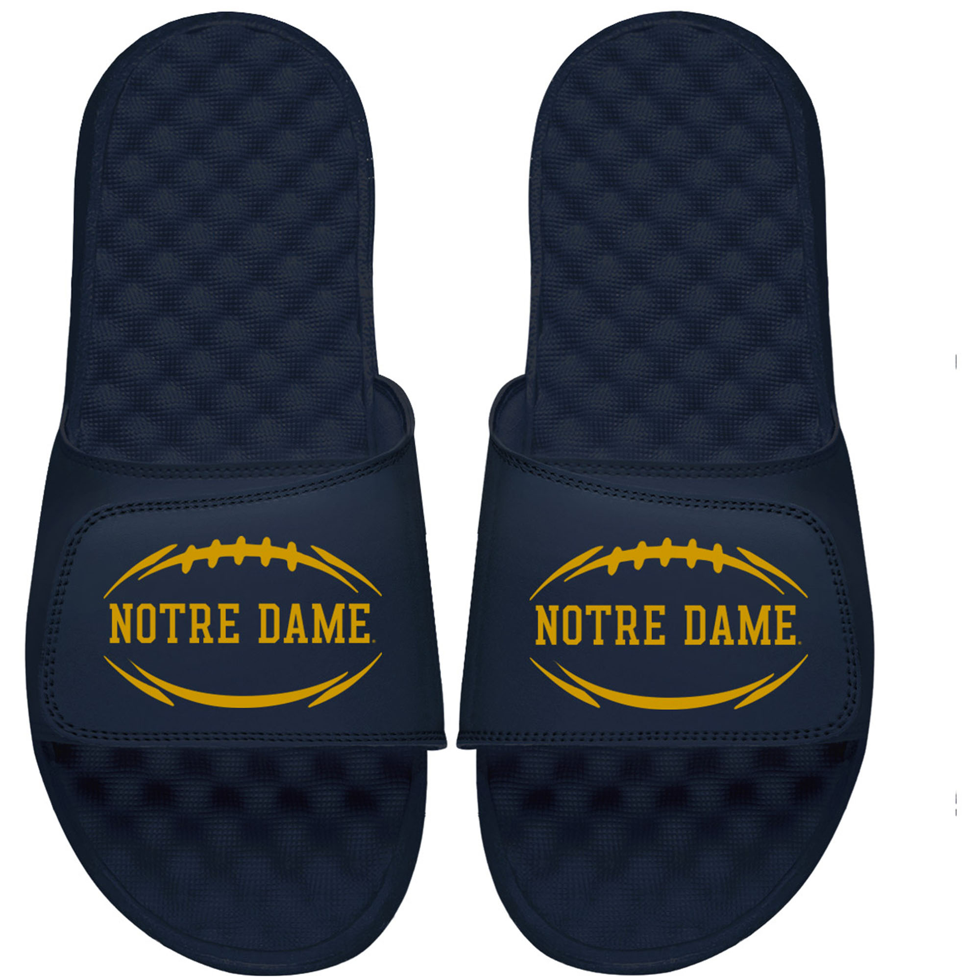 Men's ISlide Navy Notre Dame Fighting Irish Football Logo Slide Sandals