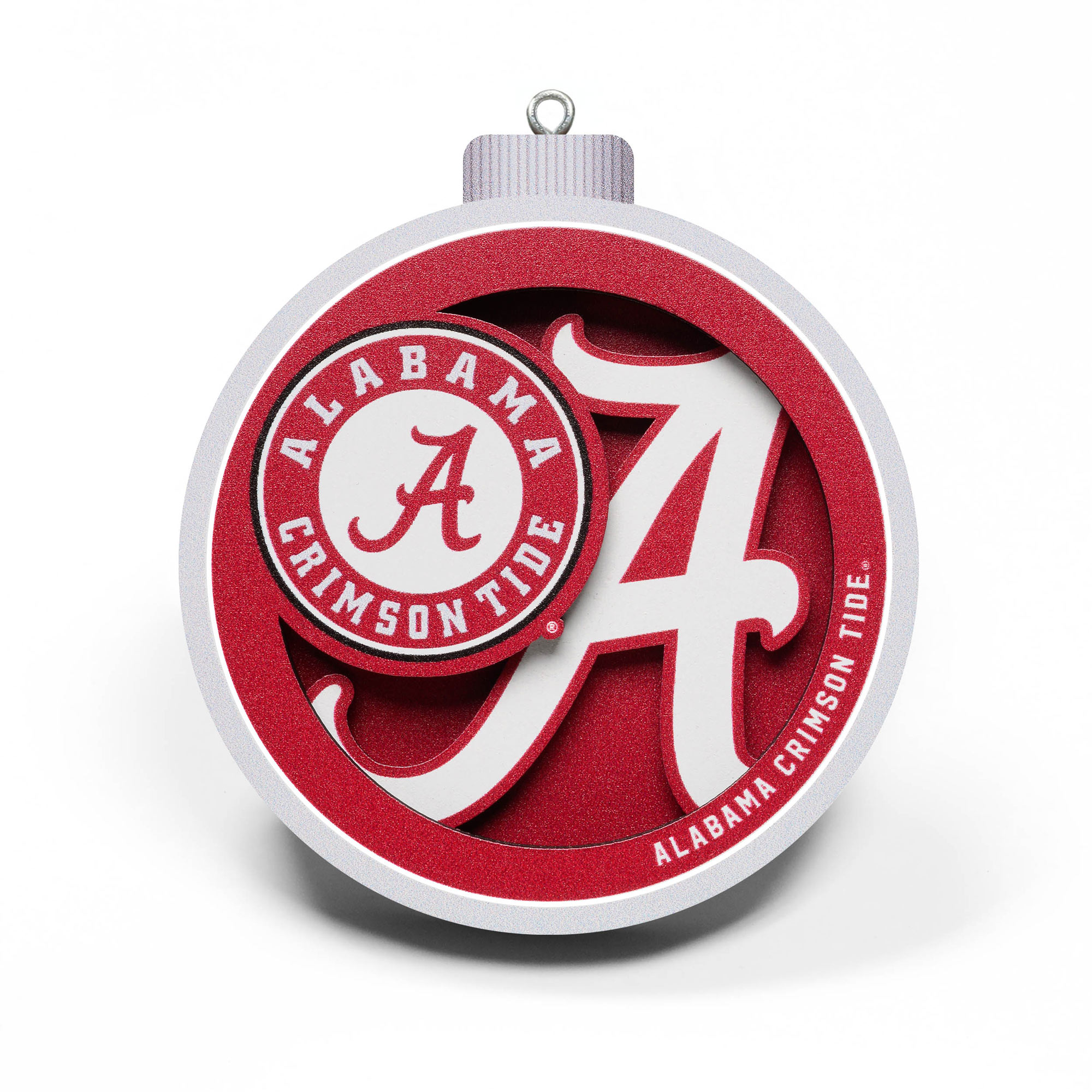 Fanpoint Alabama Crimson Tide 3D Logo Series Ornament