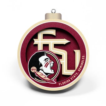 Fanpoint Florida State Seminoles 3D Logo Series Ornament