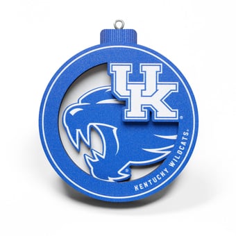 Fanpoint Kentucky Wildcats 3D Logo Series Ornament