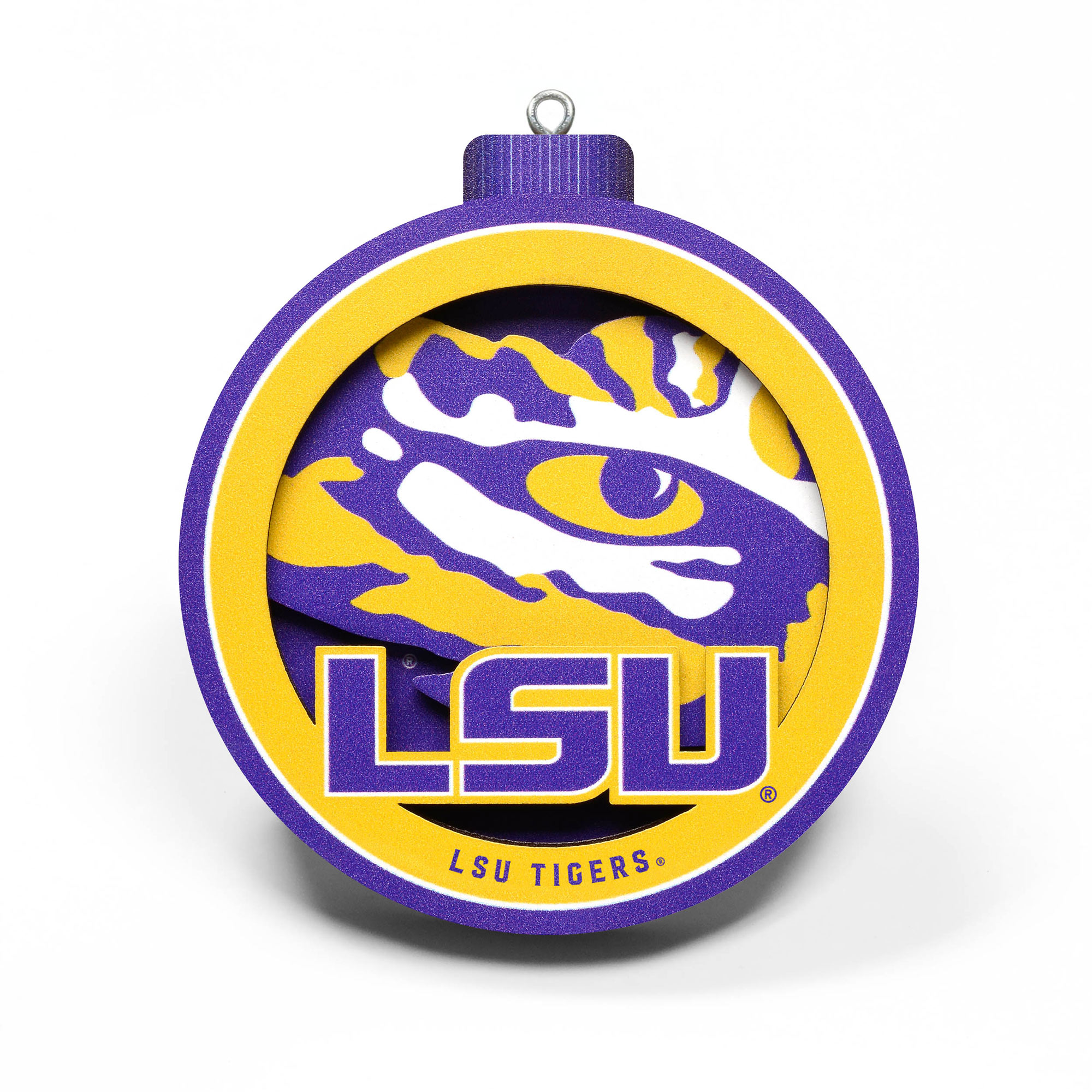 Fanpoint LSU Tigers 3D Logo Series Ornament