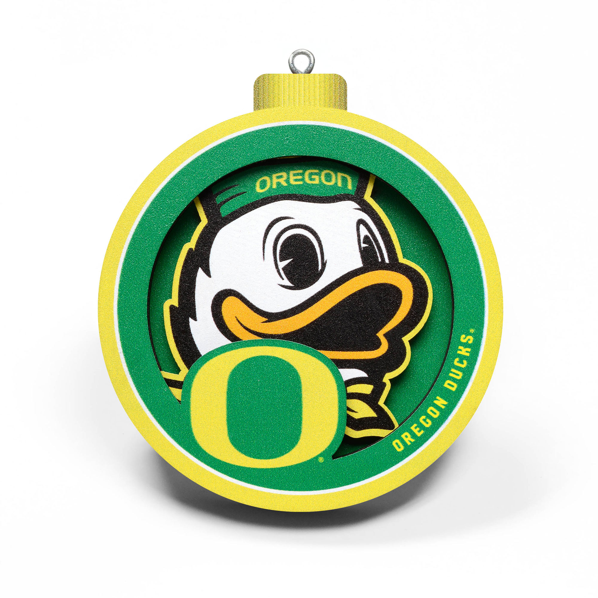 Fanpoint Oregon Ducks 3D Logo Series Ornament