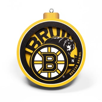 Fanpoint Boston Bruins 3D Logo Series Ornament