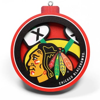 Fanpoint Chicago Blackhawks 3D Logo Series Ornament