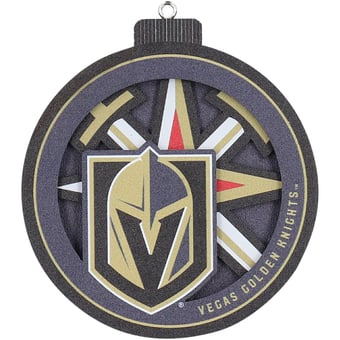 Fanpoint Vegas Golden Knights 3D Logo Series Ornament
