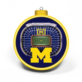 Fanpoint Michigan Wolverines 3D Stadium Ornament