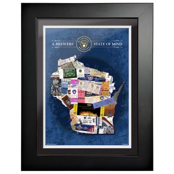 Milwaukee Brewers 12'' x 16'' State of Mind Wall Art