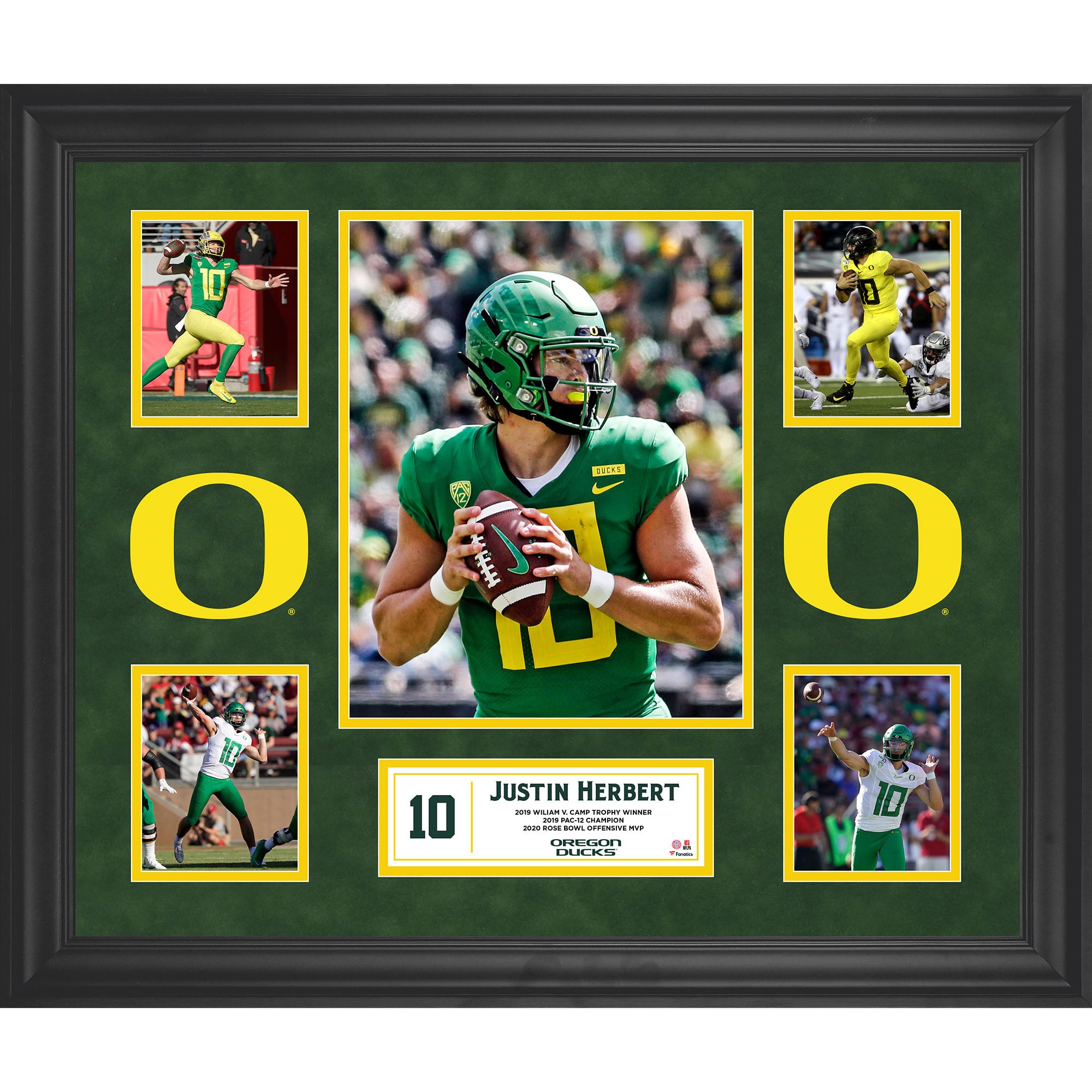 Justin Herbert Oregon Ducks Framed 5-Photo Collage