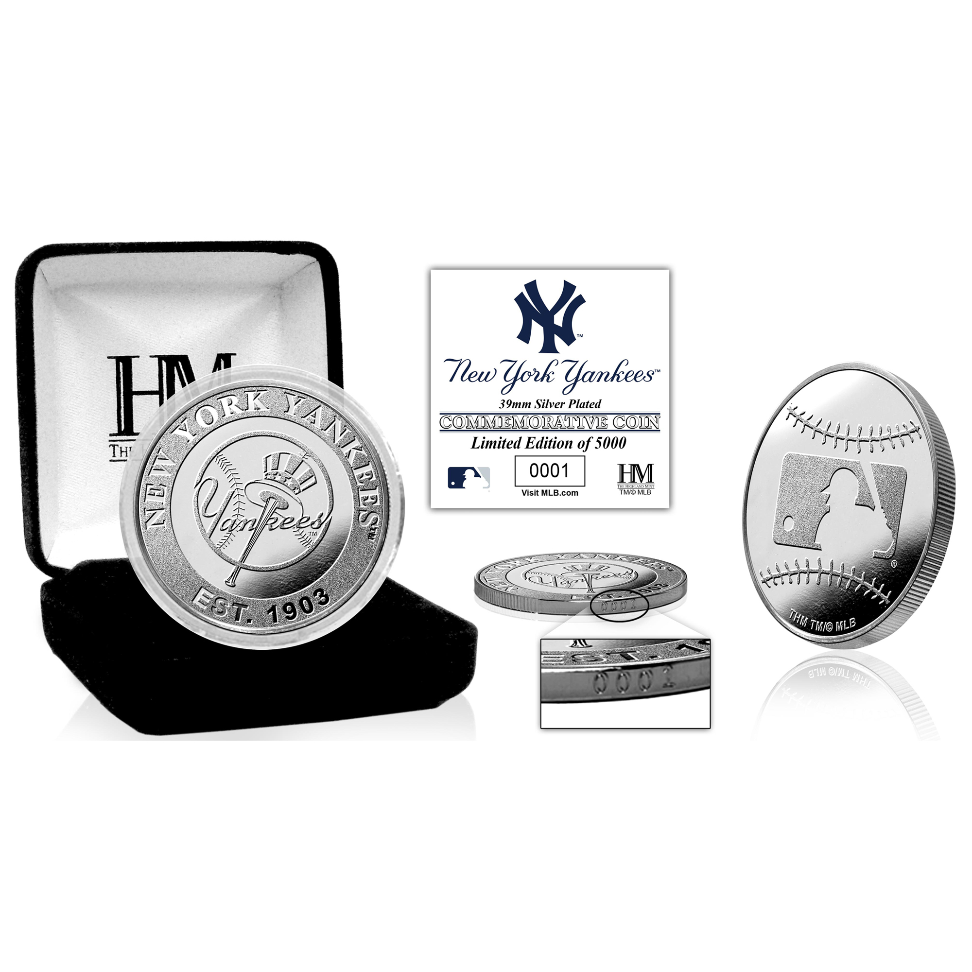 Highland Mint New York Yankees Silver Mint Coin