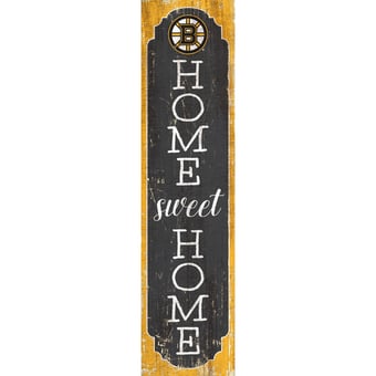 Boston Bruins 24" Home Sweet Home Leaner Sign