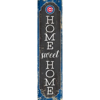 Chicago Cubs 24" Home Sweet Home Leaner Sign