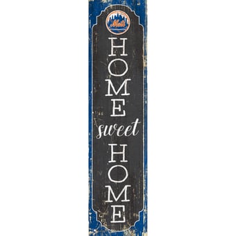 New York Mets 24" Home Sweet Home Leaner Sign