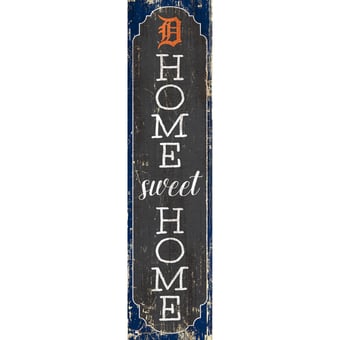 Detroit Tigers 24" Home Sweet Home Leaner Sign