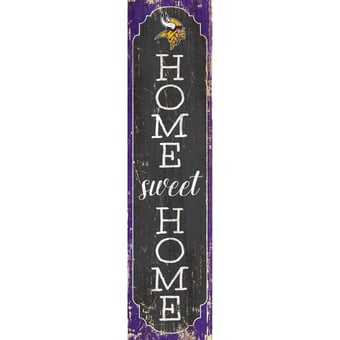 Minnesota Vikings 24" Home Sweet Home Leaner Sign