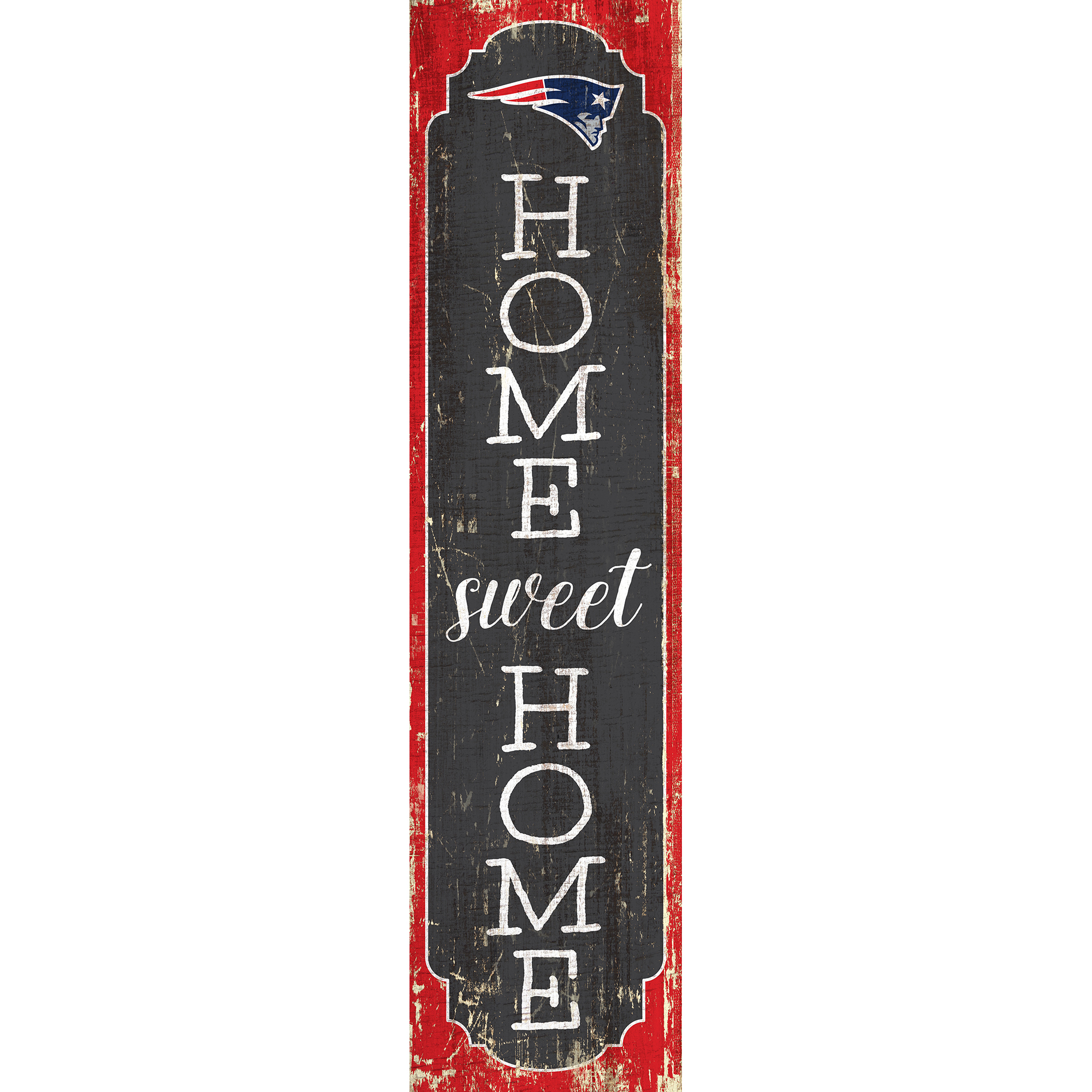 New England Patriots 24" Home Sweet Home Leaner Sign