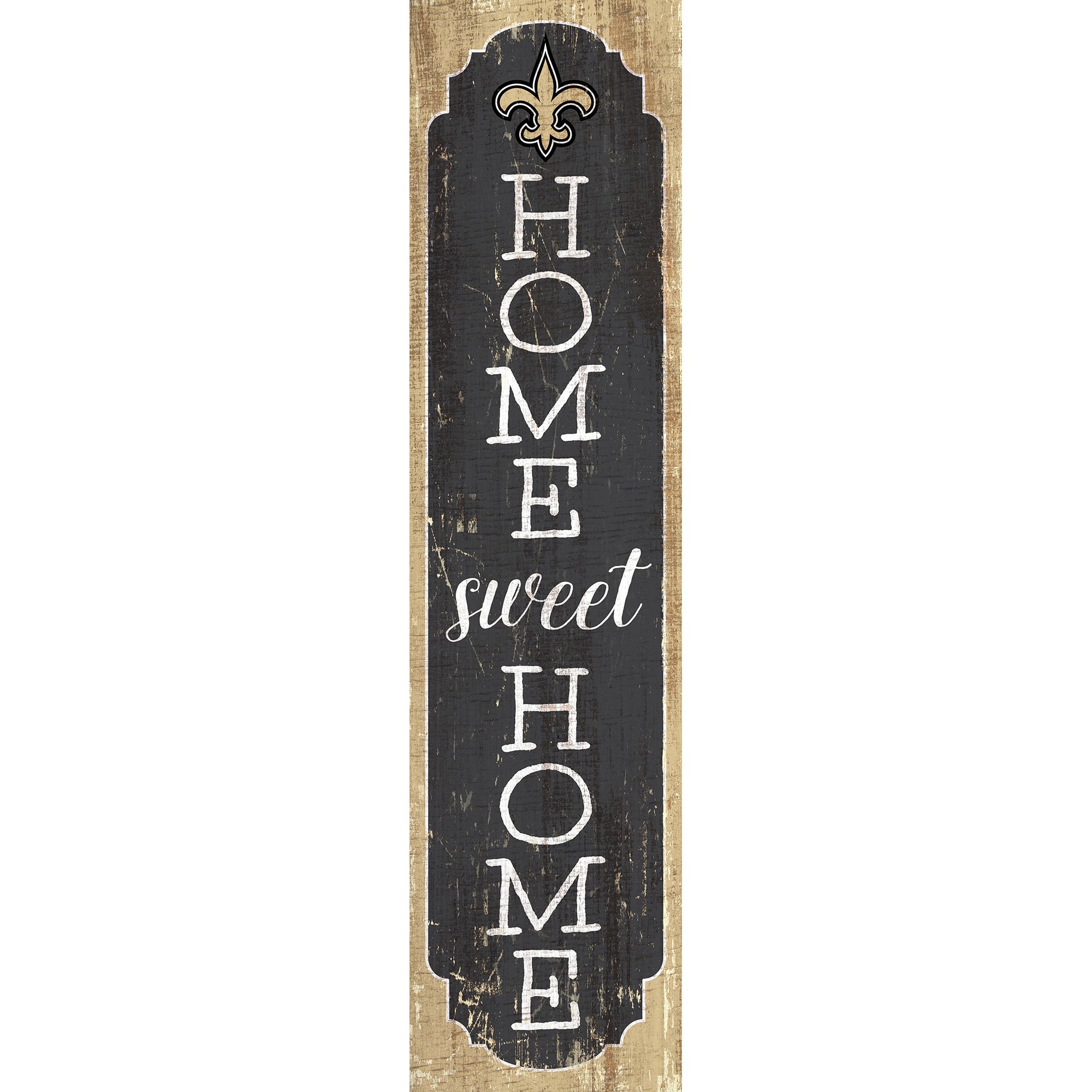New Orleans Saints 24" Home Sweet Home Leaner Sign